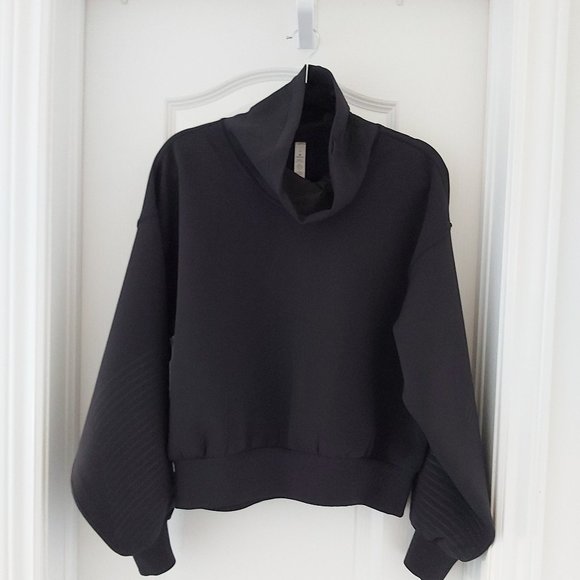 lululemon athletica Tops - lululemon athletica Black Funnel Neck Pullover